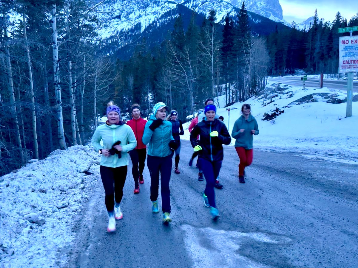 Dirtbag Runners Bow Valley workout, March 17, 2022